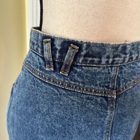 Jordache | 80s Vintage Stonewashed Midi Denim Pencil Skirt - Picture 6 of 12